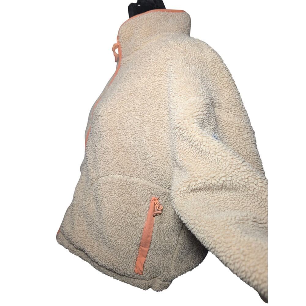 Madewell x Penfield Haight Fleece Jacket Cream Orange Trim Women's Size Medium - Picture 6 of 13